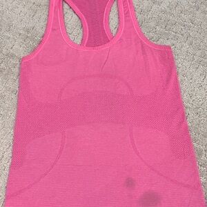 Lululemon Athletica Bright Pink Mesh Tank